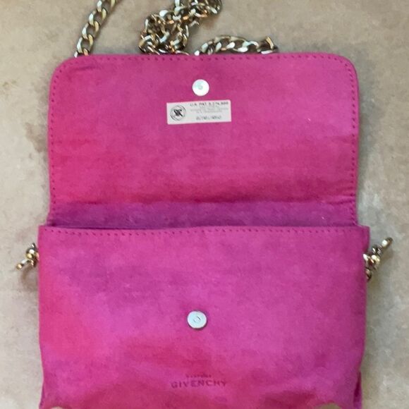 AUTH GIVENCHY (PARFUM) *ORCHID PINK* POUCHETTE CROSSBODY (DIY) CLEAN EUC - Picture 6 of 8